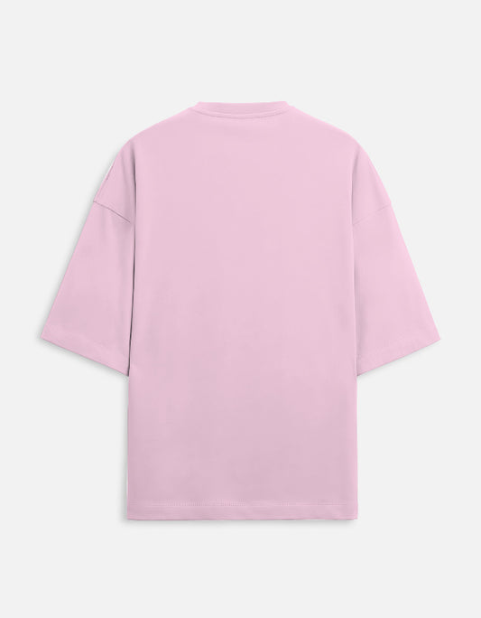 Color_LightBabyPink. oversized t-shirt featuring a colorful graphic inspired by a video game selection screen. It displays portraits of horror icons like Jason Voorhees and Freddy Krueger under the stylized orange and yellow title "Fatal Curry."