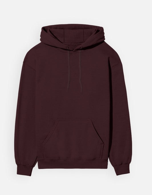 Premium solid-colored Maroon oversized unisex sweatshirt made from 300 GSM heavyweight brushed fleece and 100% cotton. Features a regular fit with snug ribbed cuffs and hem. High-quality, cozy streetwear available in various solid colors for cold weather.